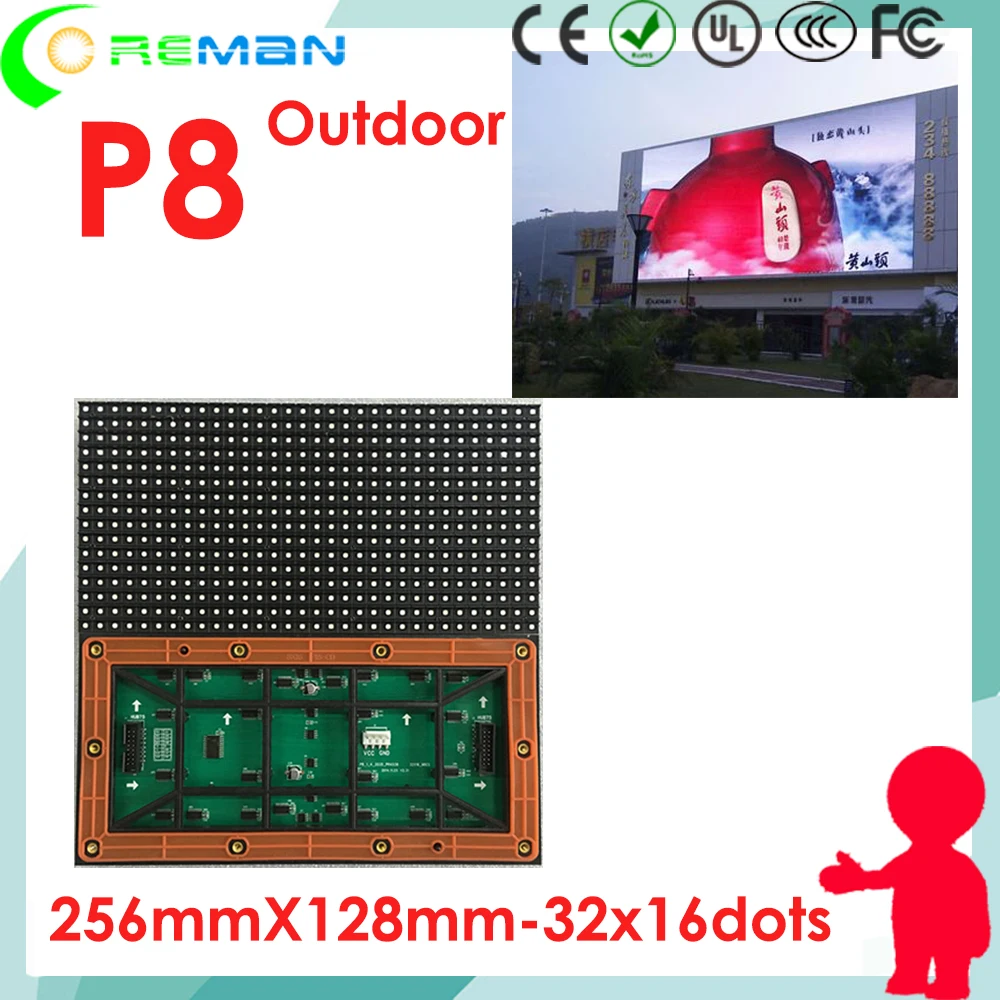 P8 уличный светодиодный дисплей для автомобиля крыши такси Светодиодная панель