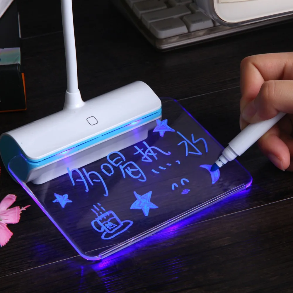 3 режима затемнения Новинка Светодиодная настольная лампа Защита глаз USB Rechageable