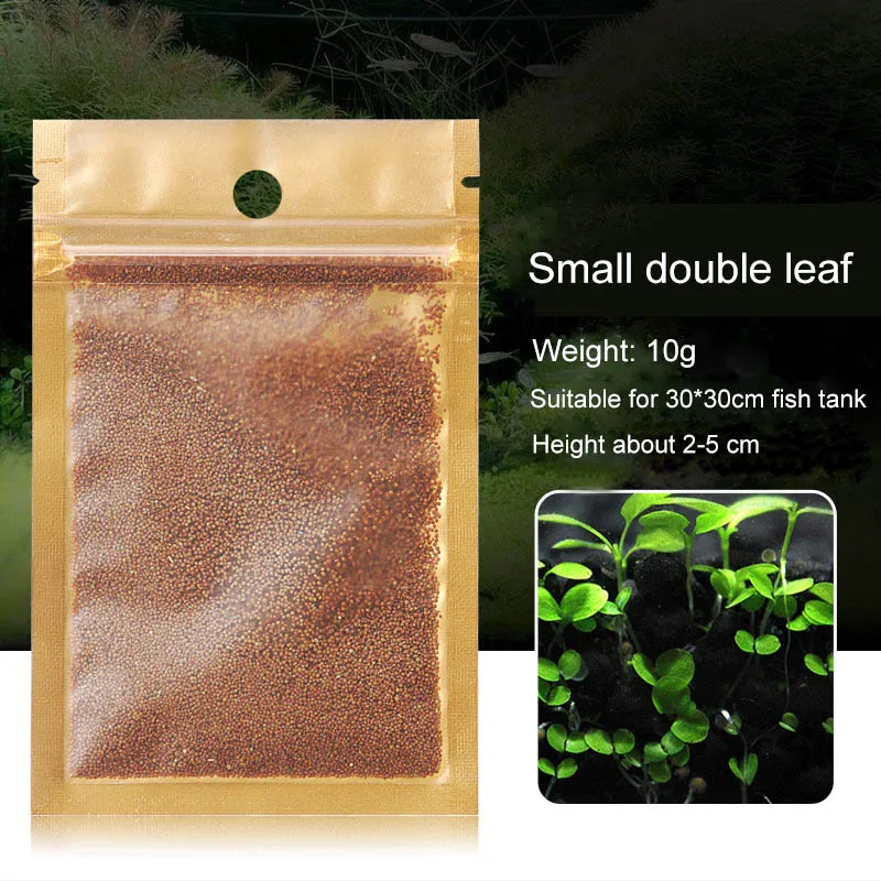 Small double leaf Аквариумные растения, водоросли, аквариумные травы, легко растущие аквариумные растения, водной пейзаж, украшение аквариума, водное растение - Цвет: Small double leaf