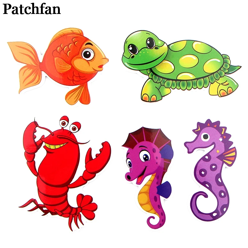 Patchfan 41 шт. морские организмы океана забавные буквы творческий DIY стикер мультяшка