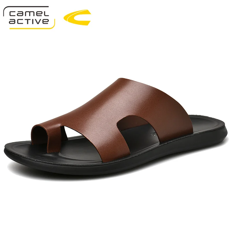 Мужские шлепанцы Camel Active летние Нескользящие на плоской подошве пляжная обувь