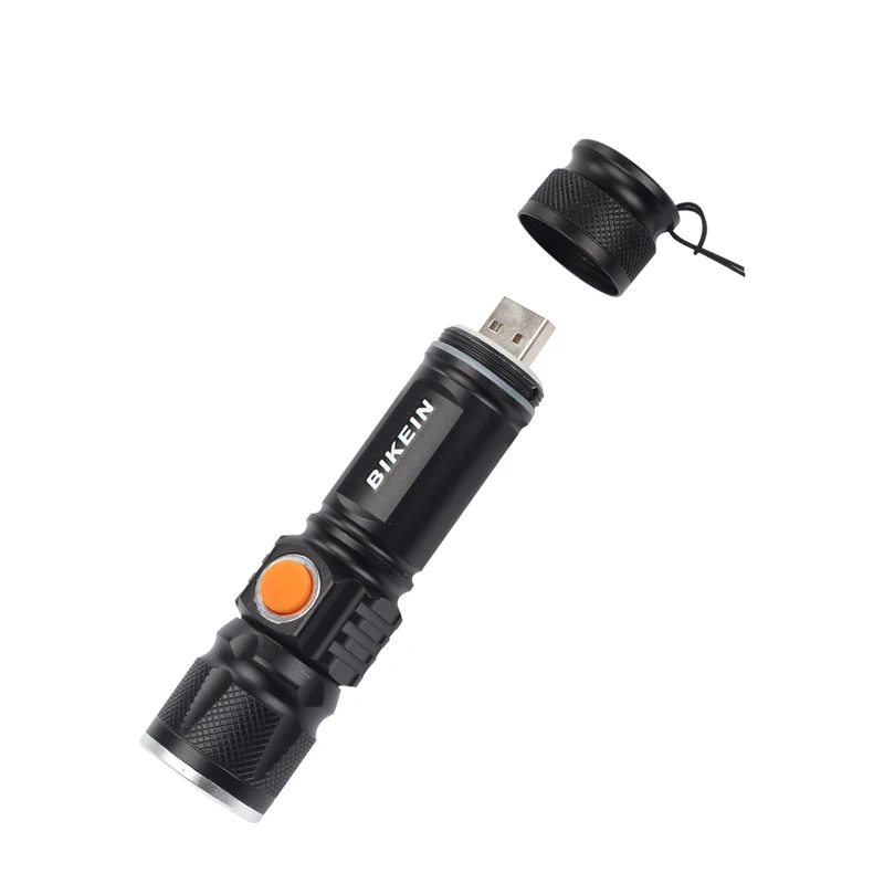 BIKEIN USB Перезаряжаемый светодиодный фонарик Масштабируемые лампы 500LM велосипедная фара MTB фонарь для велосипеда с креплением