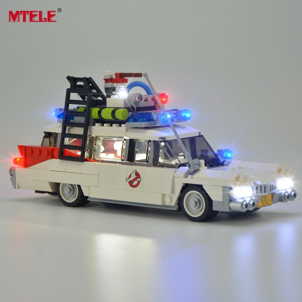 MTELE светодиодный светильник комплект для Ghostbusters Ecto 1 совместим с 21108 (не включает в
