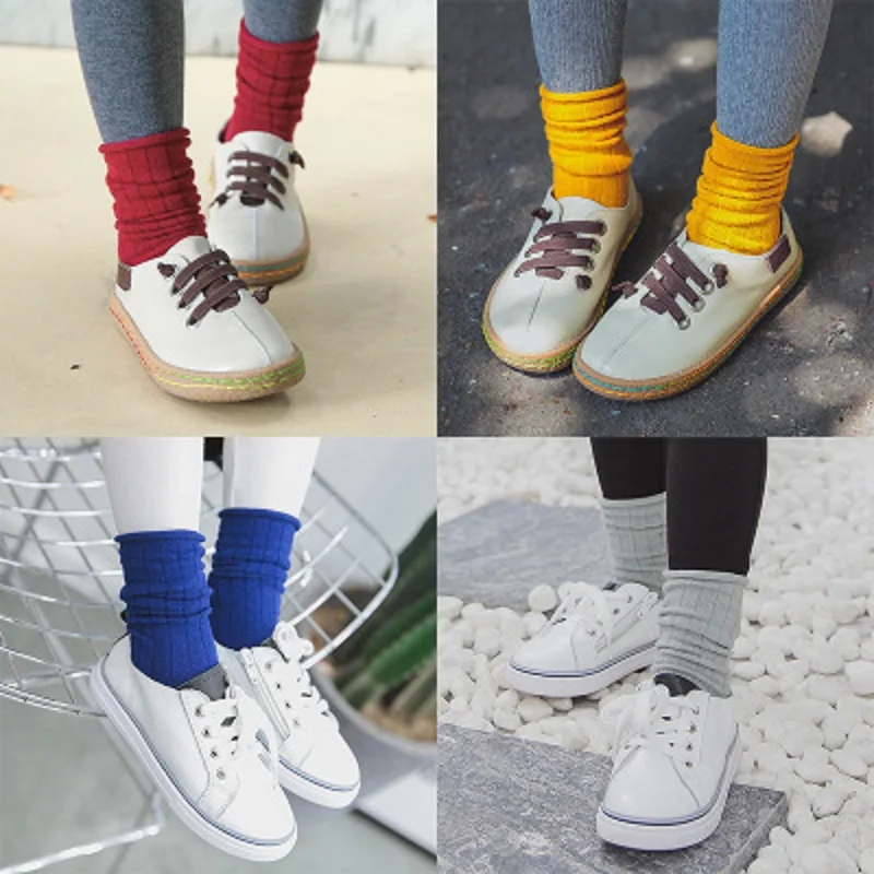 Новые детские носки 1 пара Детские школьные Гольфы ярких цветов Нескользящие