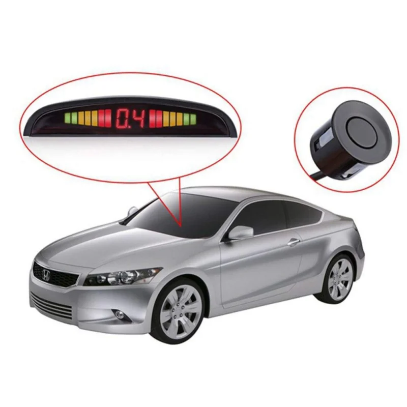 Автомобильный светодиодный датчик парковки с 4 датчиками парковочный радар