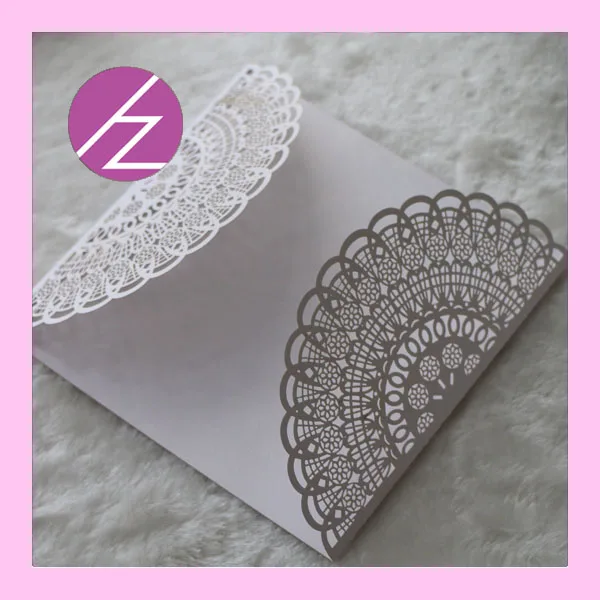 

100pcs/lot elegant unique design high quality laser cut pearl paper wedding decoration invitation cards greeting card QJ-70