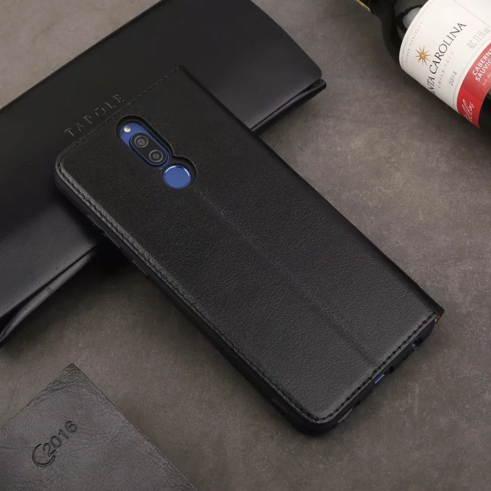Huawei mate 10 Lite чехол Maimang 6 смарт-Окно Флип чистый натуральная кожа чехол для телефона для Honor 9i Nova 2i Як кожаный чехол Капа