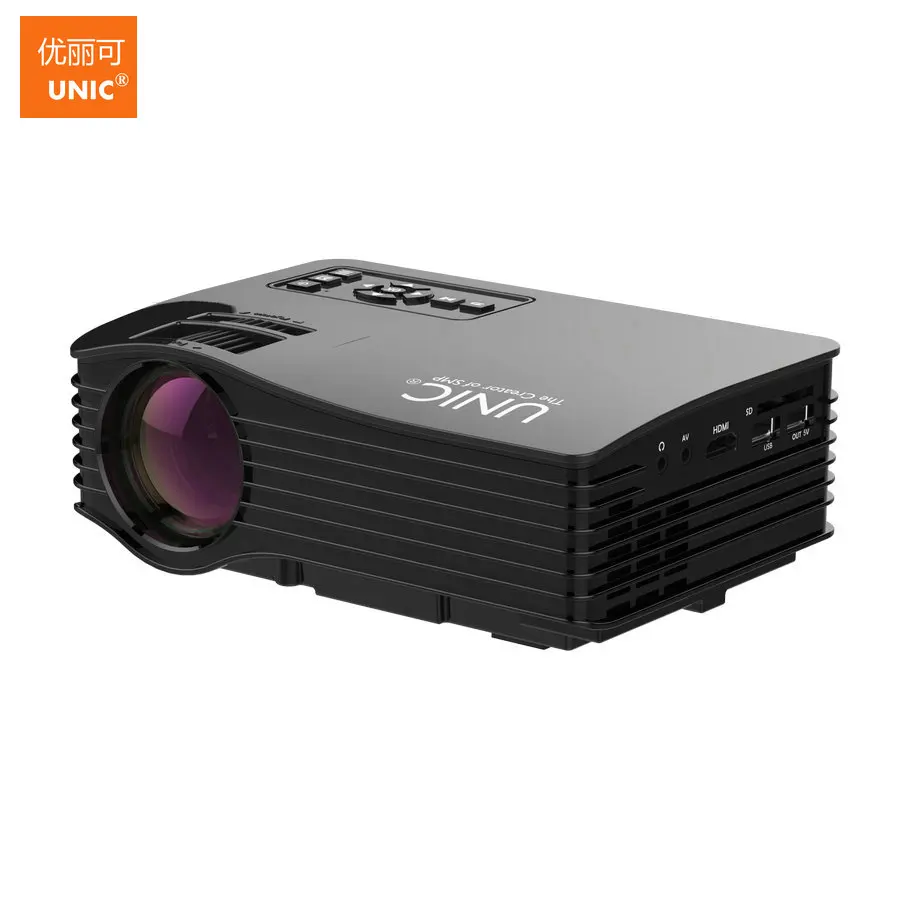 Оригинал UNIC UC36 Дешевые Мини-Проектор Смарт-Портативный СВЕТОДИОДНЫЙ Proyector