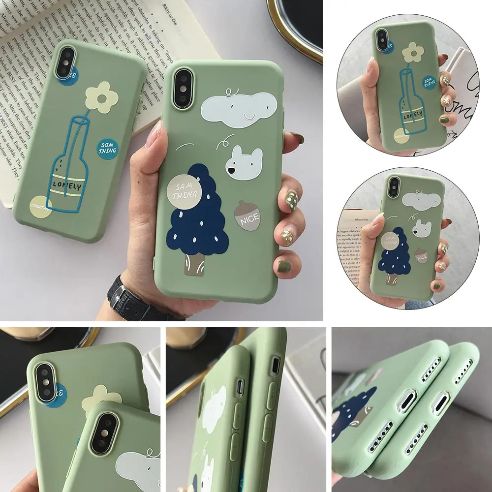 KISSCASE Chic Pattern Silicone Phone Case For iPhone XR X XS MAX Soft TPU 7 8 6S Plus Ultra Thin Accessorie |