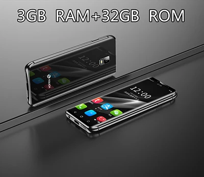 Black 3G RAM 32G ROM Anica K-TOUCH I9 3g+ 32G самый маленький мини двойной 4G Ультра тонкий 3,5 экран лицо ID две sim-карты двойной режим ожидания Android 8,1 - Цвет: Black 3G RAM 32G ROM