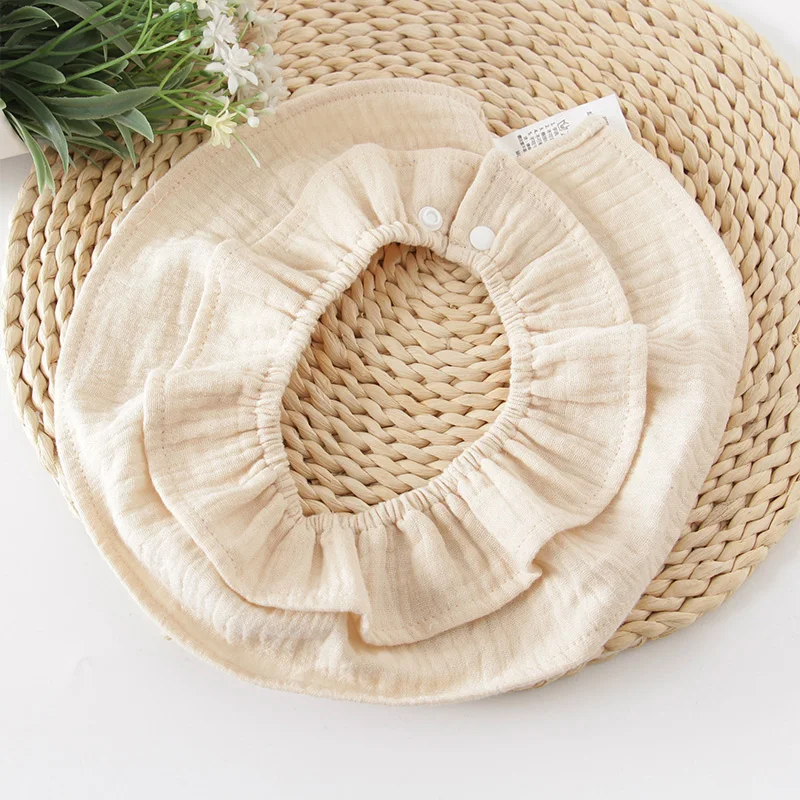 Пеленки для малышей из чистого хлопка 360 градусов мягкие дышащие банданы для мальчиков и девочек, модный воротник, милые шарфики для детей.