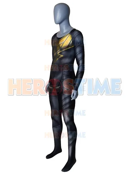 3D принт черный Adam Injustice 2 версия Косплей Костюм лайкра Зентаи костюм для Хэллоуина