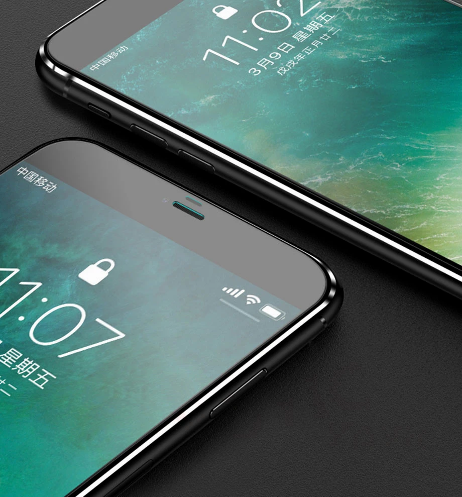 6D полное покрытие из алюминиевого сплава закаленное защитное стекло на iPhone 6 6s 7 8 Plus 5 5S X XS MAX XR стекло протектор экрана