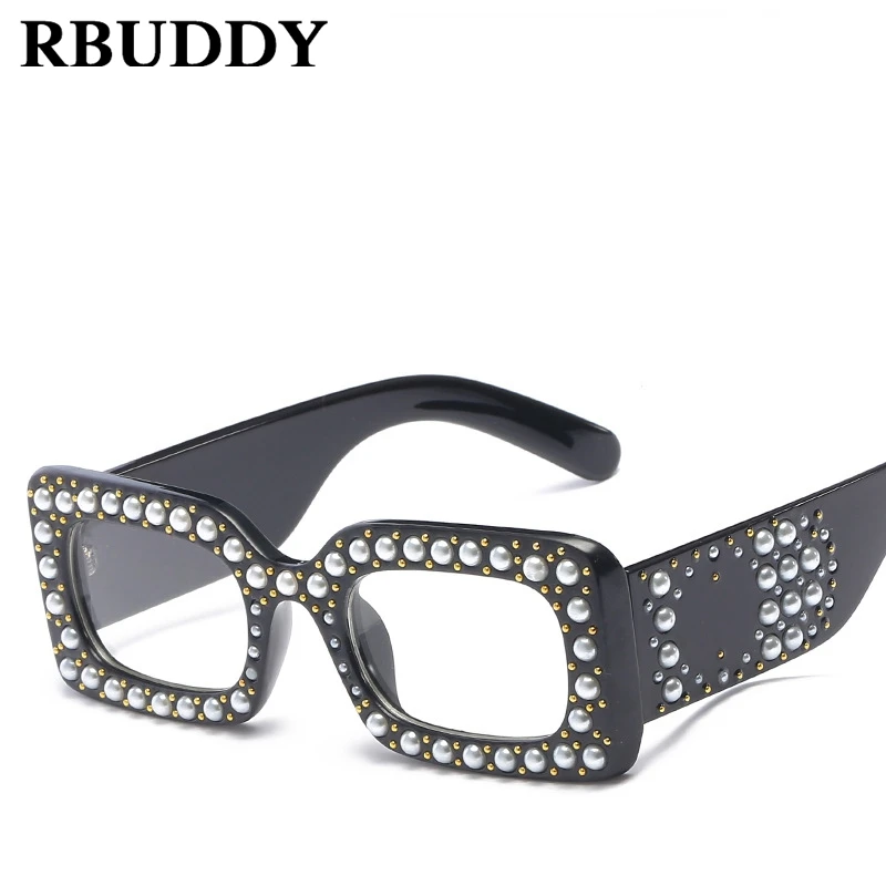 RBUDDY жемчужный прозрачный солнце Стекло es ретро лето негабаритных солнцезащитные
