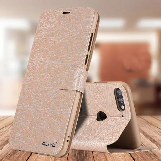 Чехол для Huawei Honor 7A кожаный флип-кошелек держатель карт Pro чехол телефона задняя