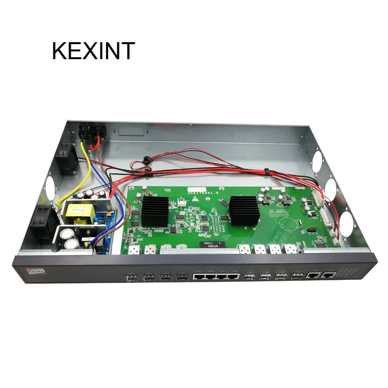 KEXINT EPON OLT с модулями и управлением 4 портами работы FTTH Telecom EPON OLT 1U