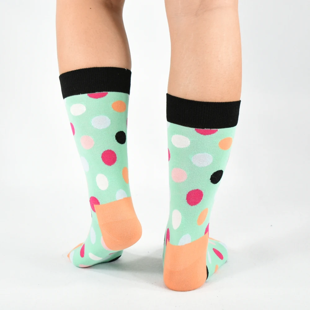 Мужские носки 2019 мужские Разноцветные хлопковые новый дизайн с надписью Happy