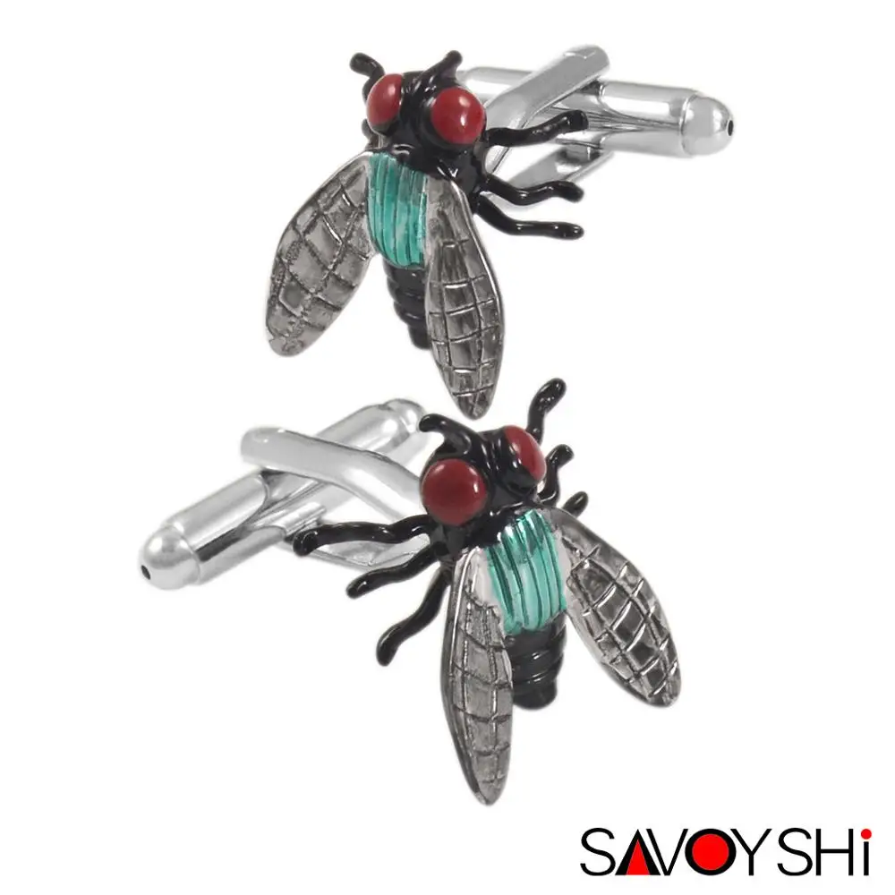 SAVOYSHI Новинка Запонки с животными для мужчин s рубашка запонки эмаль высокого качества запонки Брендовые мужские ювелирные изделия пользовательское имя - Окраска металла: Only Send Cufflinks