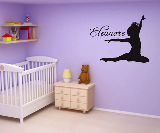A Girl Dace Your Home Particular Creative Wall Stickers Characters Wallpaper Mural For Interior | Дом и сад
