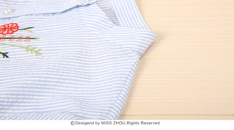 Стоячим воротником платья для беременных 2019 летние полосатые Вышитые платье