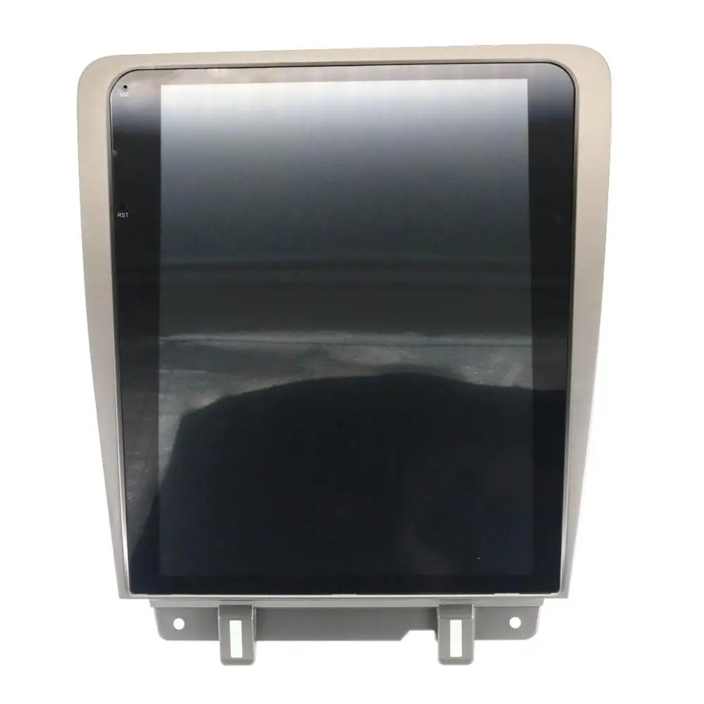 Android Tesla Стиль 12 дюймов Автомобильный DVD gps навигация для Ford Mustang 2010- Автомобильный Радио плеер Авто Стерео головное записывающее устройство - Цвет: Серебристый
