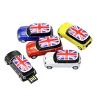 Творческий Жук U диск ГБ 4 ГБ 8 ГБ 16 ГБ USB флэш-памяти объемом до 32 GB USB Mini Cooper Мини авто Usb флеш-накопитель автомобиль внешняя карта памяти для хранения