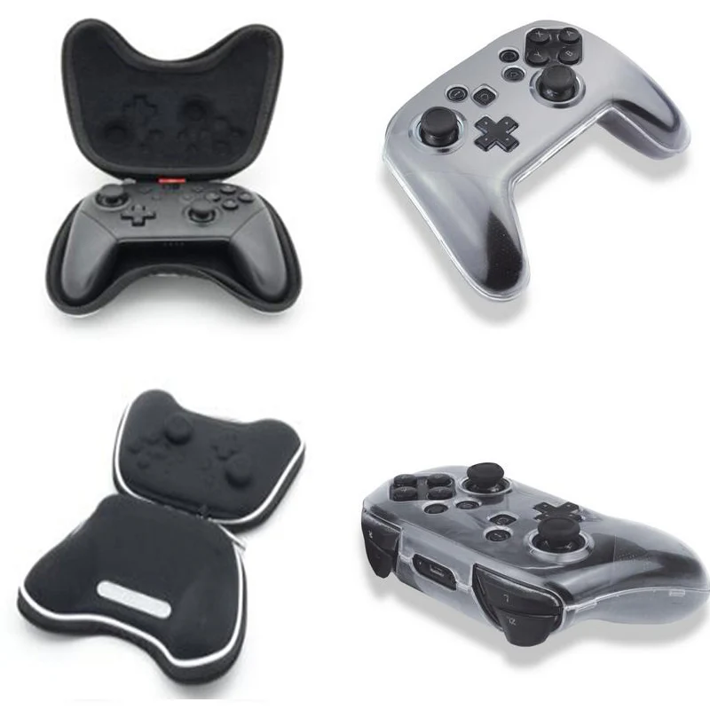 Чехол для контроллера Switch Pro Дорожный хранения жесткий + прозрачный чехол с