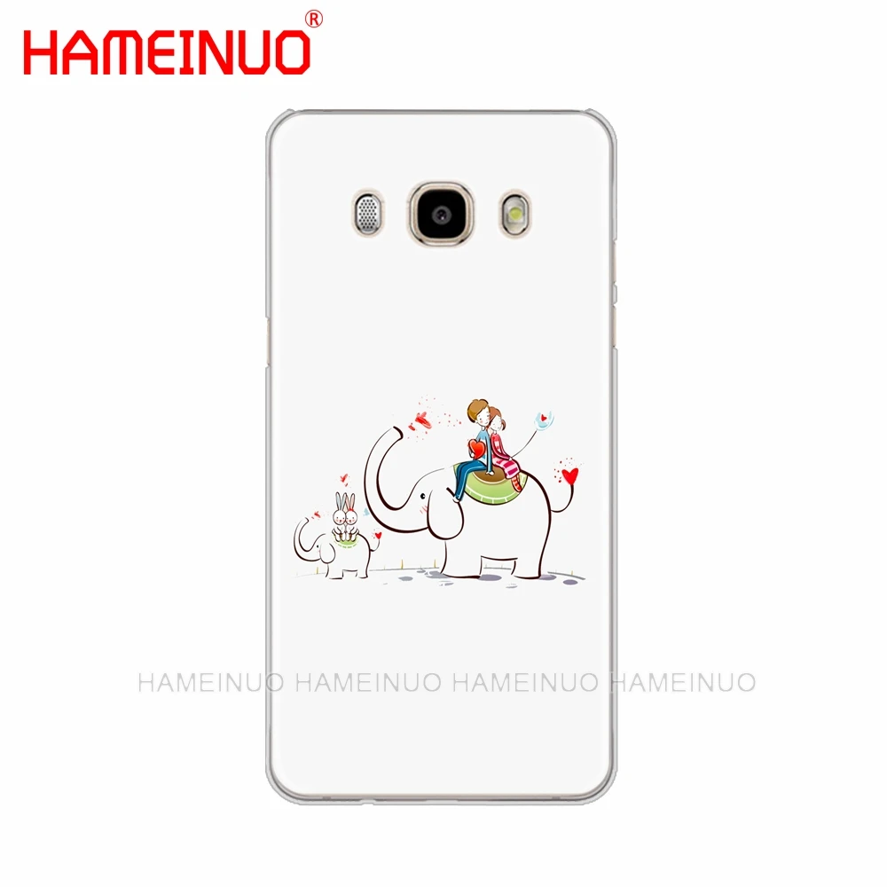 HAMEINUO мультфильм милый слон и Кролик чехол для телефона Samsung Galaxy J1 J2 J3 J5 J7 MINI ACE 2016 2015