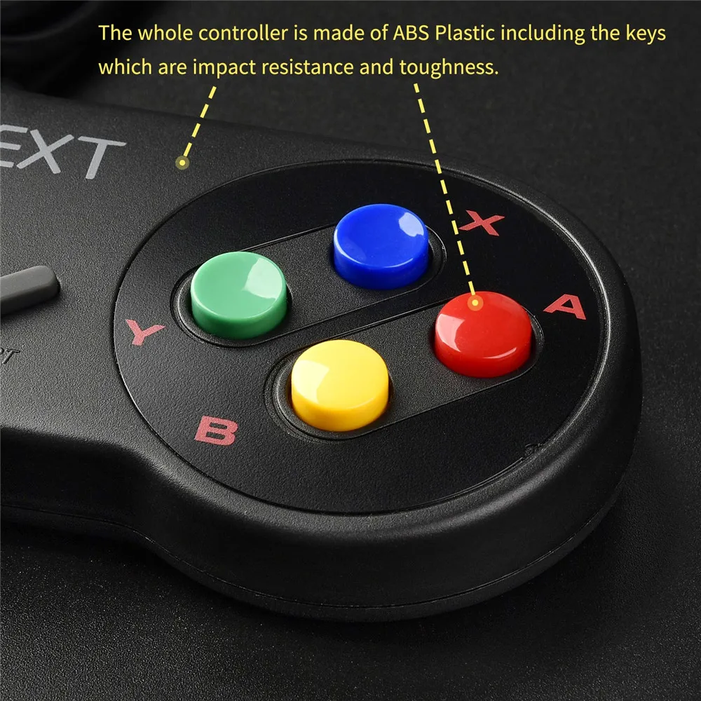 Геймпад USB 2 шт. суперчувствительный игровой консоль SNES usb Классический джойстик