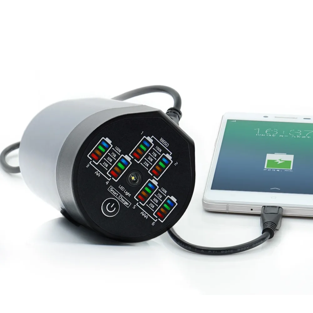 Универсальное зарядное устройство USB умная Быстрая зарядка для перезаряжаемых