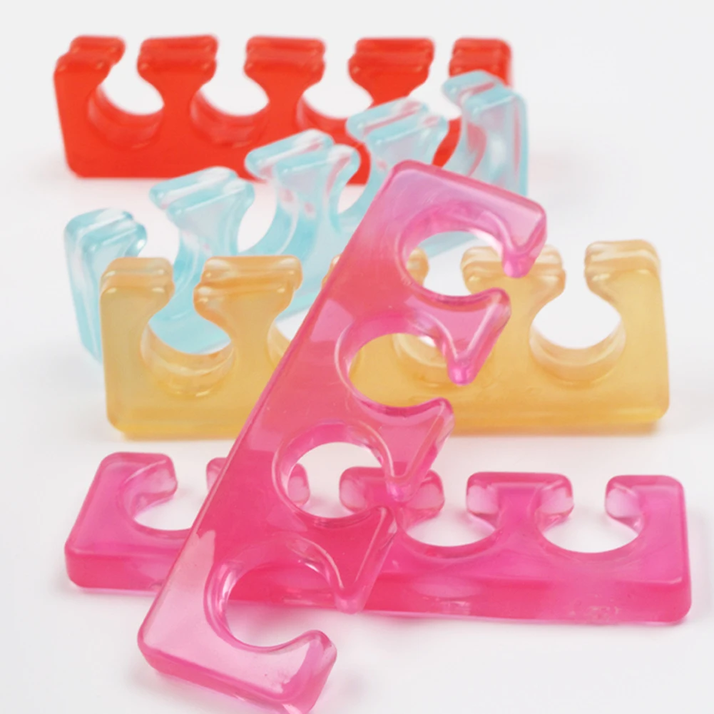 1 Pair Soft Professional Random Color Silicone Finger Spacer Flexible Popular Reusable Toe Separators | Красота и здоровье