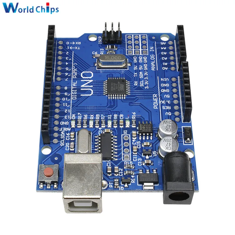 Один комплект полных аксессуаров стартовый комплект для arduino Uno R3 макетная плата, перемычки, светодиодный, USB кабель и 9 в разъем батареи