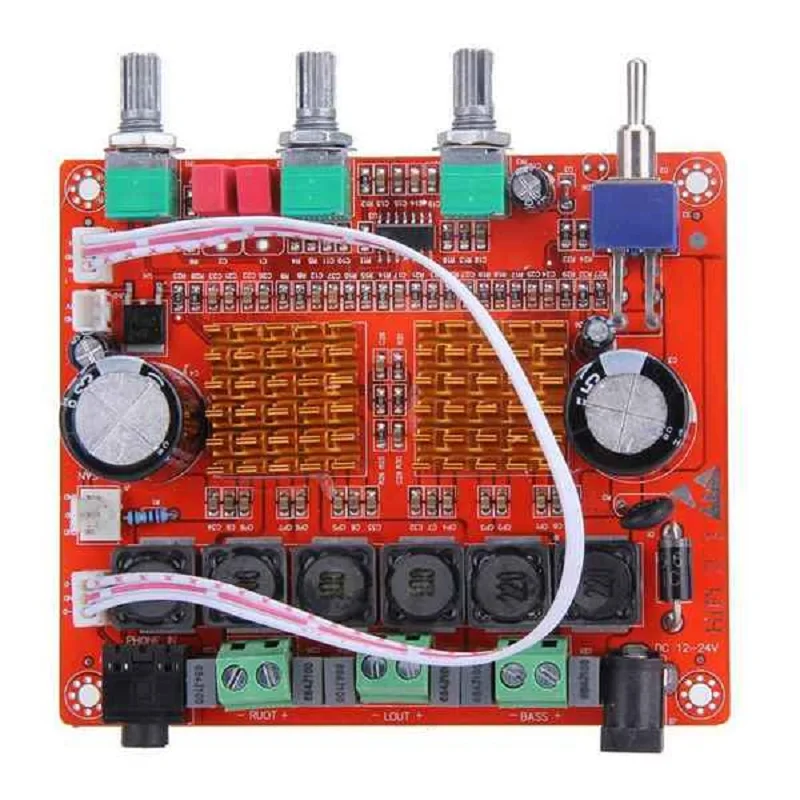 Плата цифрового усилителя TPA3116D2 HIFI Цифровой 2 1 канальный сабвуфер супер бас