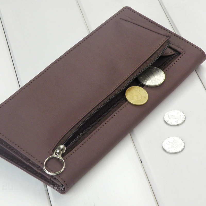 Ultra Thin Slim for Men's Long Wallet and Purse Soft Casual Simple Minimalist Coin Pouch Handy Envelope Women Male Female Cute