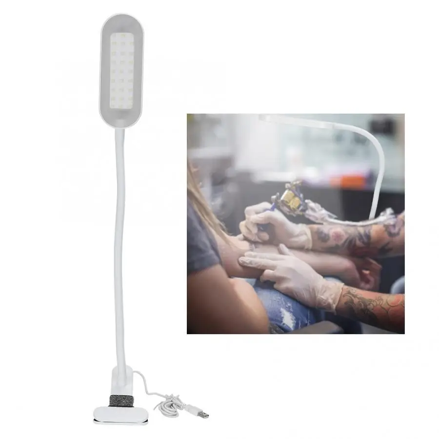 White USB сенсорный выключатель для дизайна ногтей, настольная лампа для ногтей, светодиодный диммер - Цвет: White