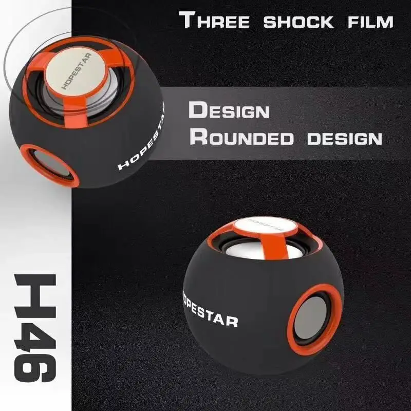 Hopestar H46 округлый дизайн bluetooth динамик три ударная пленка беспроводной открытый