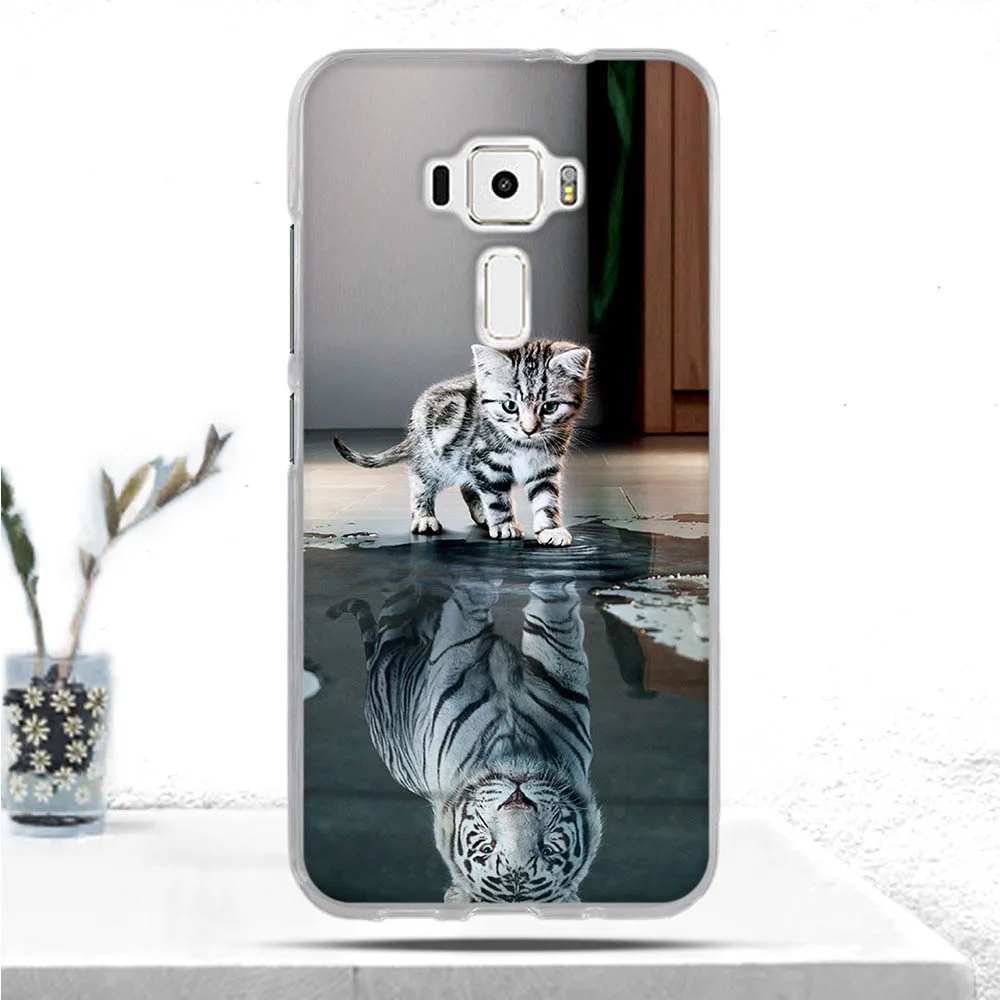Роскошный чехол для телефона Asus Zenfone 3 ZE520KL из мягкого ТПУ силикона крутая задняя