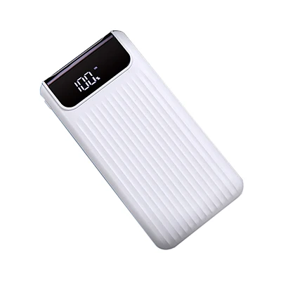 10000 мАч портативный внешний аккумулятор power Bank QC 3,0 двойной USB lcd Банк питания зарядное устройство для мобильных телефонов, планшетов Poverbank - Цвет: Белый