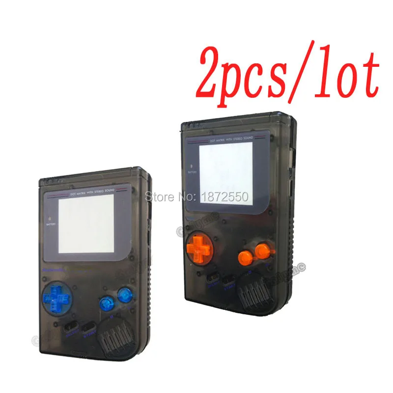 2 шт./лот популярный Сменный Чехол для игр пластиковый чехол GBGameboy Classic Transprent