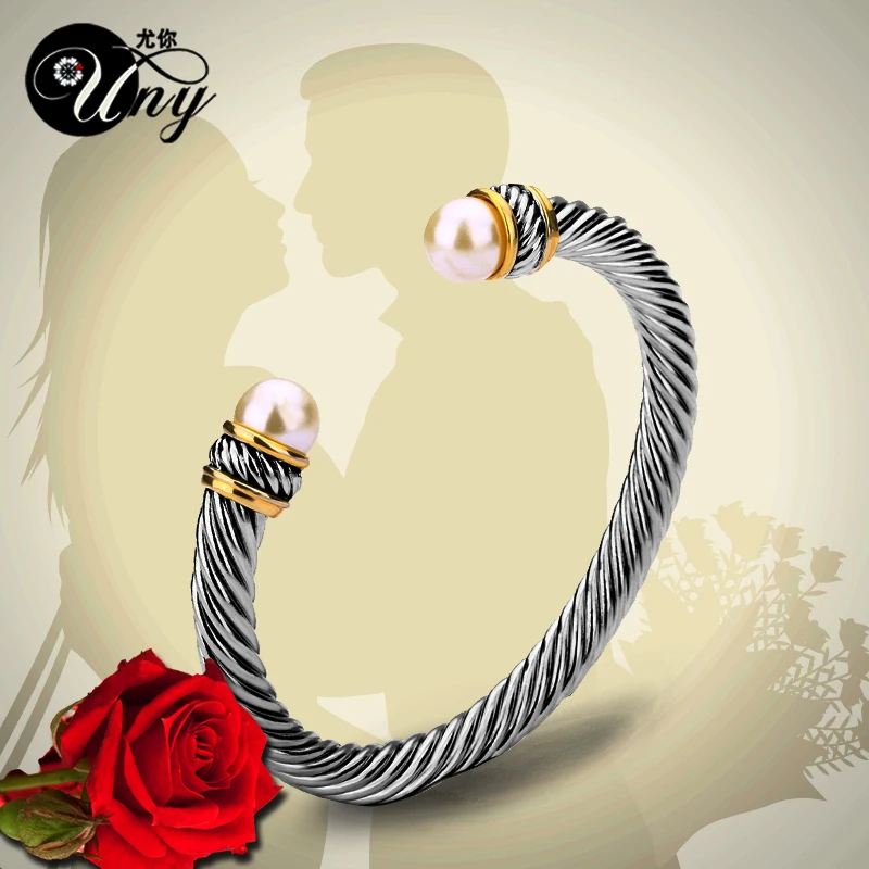Uny браслет имитация жемчуга под старину дизайнерский бренд Винтаж Jewelry Браслеты