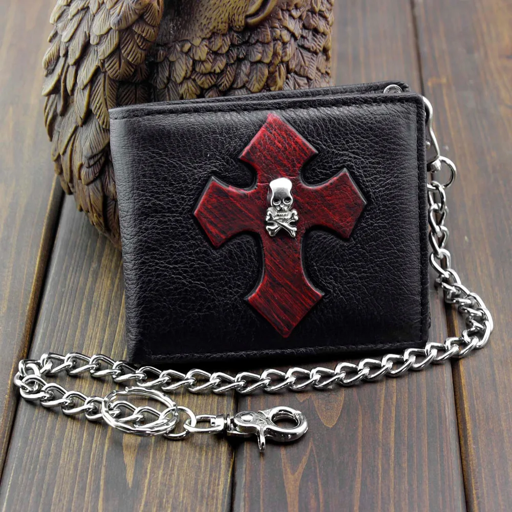 Мужской кожаный кошелек с ремешком на руку|men leather wallet|leather walletwallet biker |