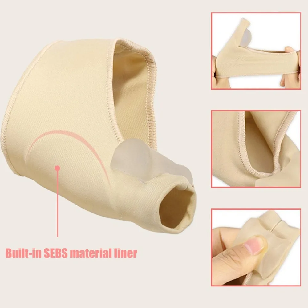 2pcs/pair Comfortable Soft Bunion Protector Toe Straightener Separating Silicone Separators Thumb Feet Care Adjuster | Красота и