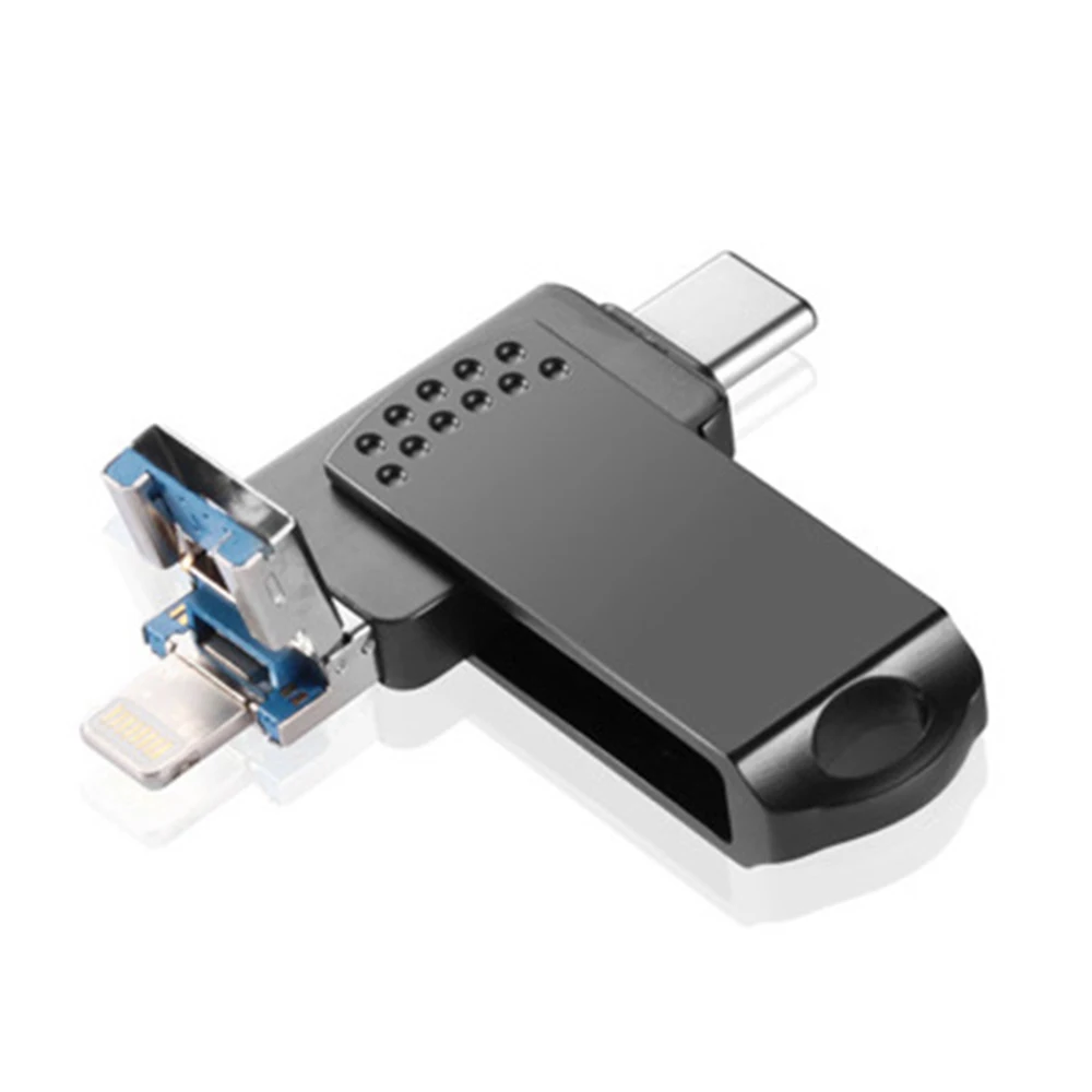 USB флеш-накопитель 128 ГБ USB 3,0, внешний USB накопитель типа C для iPhone iPad, компьютеров iOS и новых MacBook USB-C(розовый