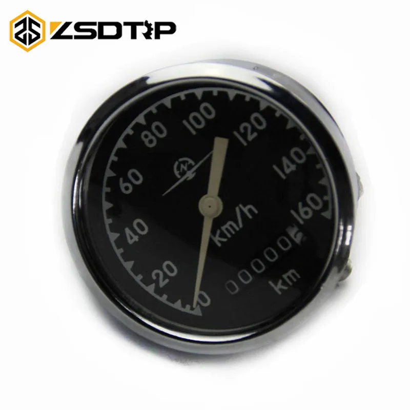 

ZSDTRP Retro round speedometer original style 0-160 km install at headlight case For BMW R50 R1 R12 R 71 Ural CJ-K750 M72