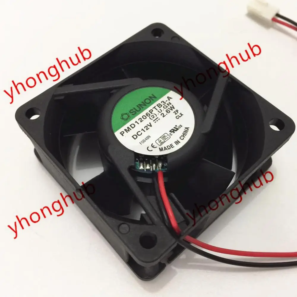 SUNON PMD1206PTB3 A AC/DC 12V 2 6 W 60x60x25 мм провод Сервер вентилятор охлаждения|Кулеры и системы