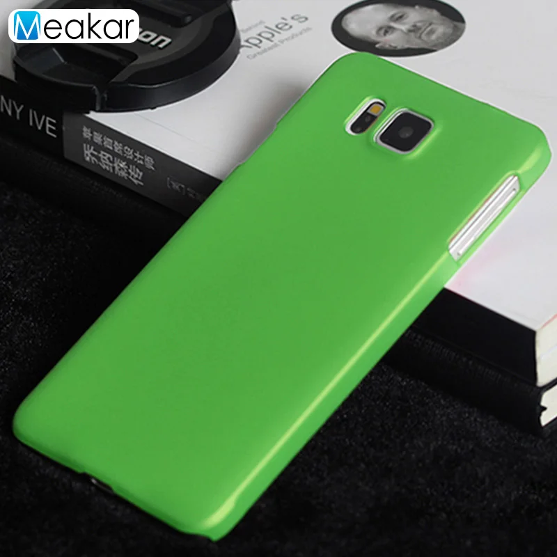 Пластик Coque 4.7For samsung Galaxy Alpha чехол для samsung Galaxy Alpha Sm G850F G850 Sm-G850F телефона чехол-лента на заднюю панель - Цвет: green