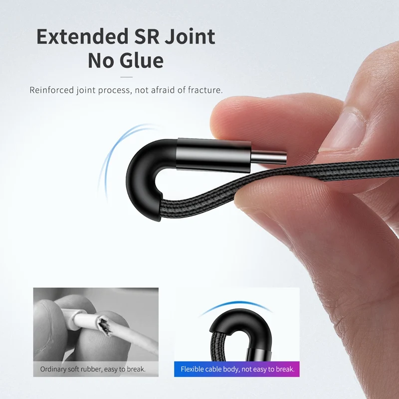 Кабель ROCK USB Type C кабель для Samsung S10 S9 поддержка PD 60 Вт QC3.0 3A быстрой зарядки и