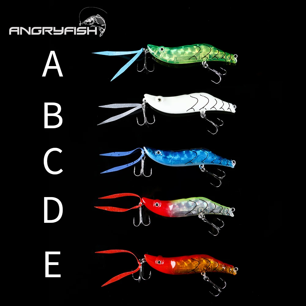 Фото Искусственная рыболовная приманка Angryfish, горячая Распродажа, 1 шт., 8 см, 14 г, с зазубренными крючками, 5 цветов, C8013 №5