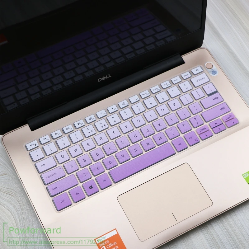 fadepurple Силиконовая клавиатура для ноутбука Dell Vostro 13 5000 5390 13-5390 13,3 ''/для Dell XPS 15 9575 XPS15-9575 15-9575 15,6'' - Цвет: fadepurple