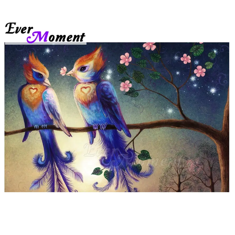 

Ever Moment Diamond Painting Bird Full Square Drill Picture Of Rhinestone 5D DIY Mosaic Diamond Embroidery Home Decor ASF1404